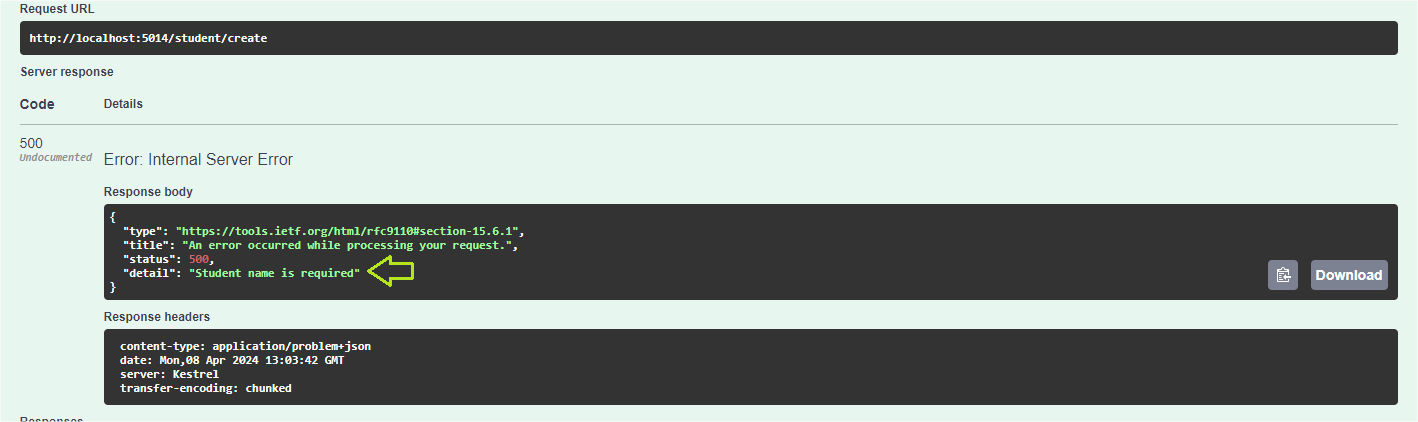 swagger endpoint filter validation Swagger endpoint filter validation