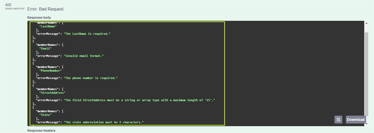 swagger model validations Swagger model validations