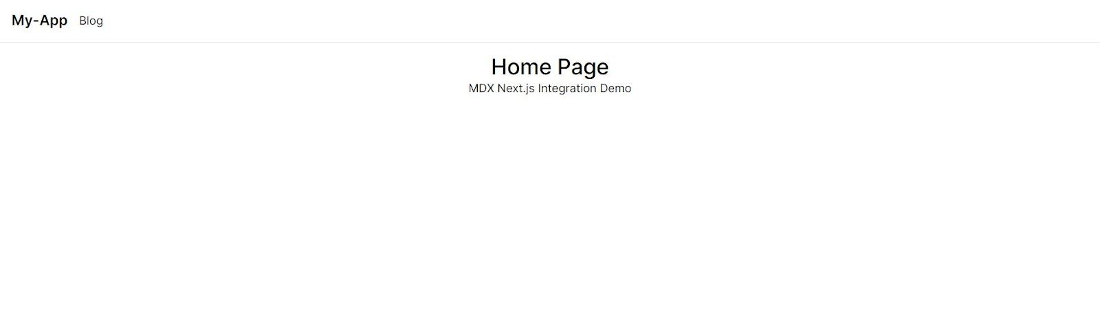 Demo home page Demo home page