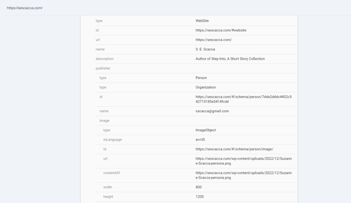Google Search Console URL Inspection In the URL Inspection tab in Google Search Console, users will find which structured data Google has associated with individual web pages on their site. It will include any ImageObject data you’ve added to your images.