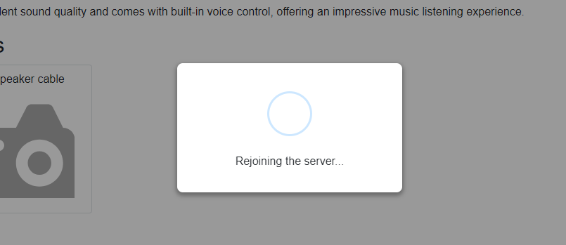 Blazor Server Reconnecting UI Blazor Interactive Server UI when connection list