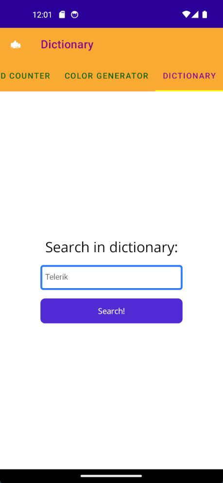 Dictionary Utilty Dictionary Utility