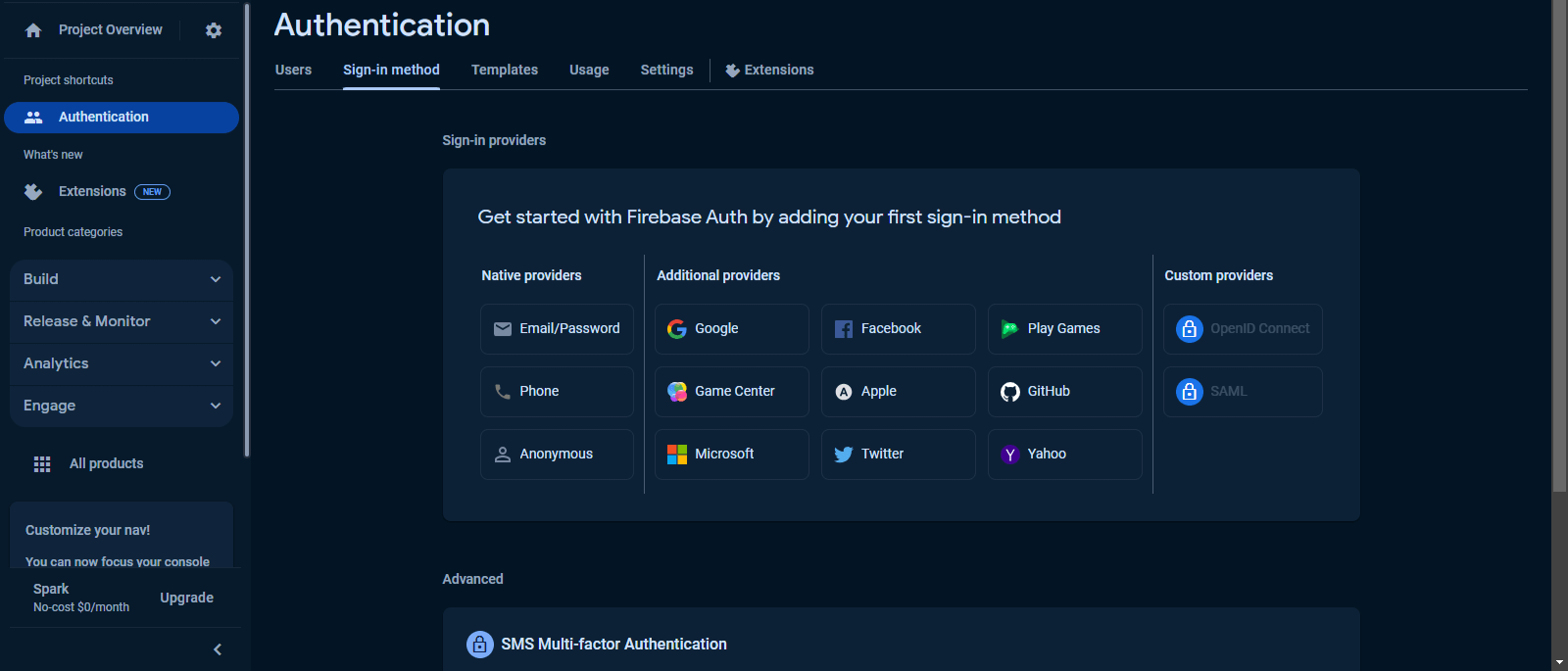 Firebase Google provider Firebase Google provider
