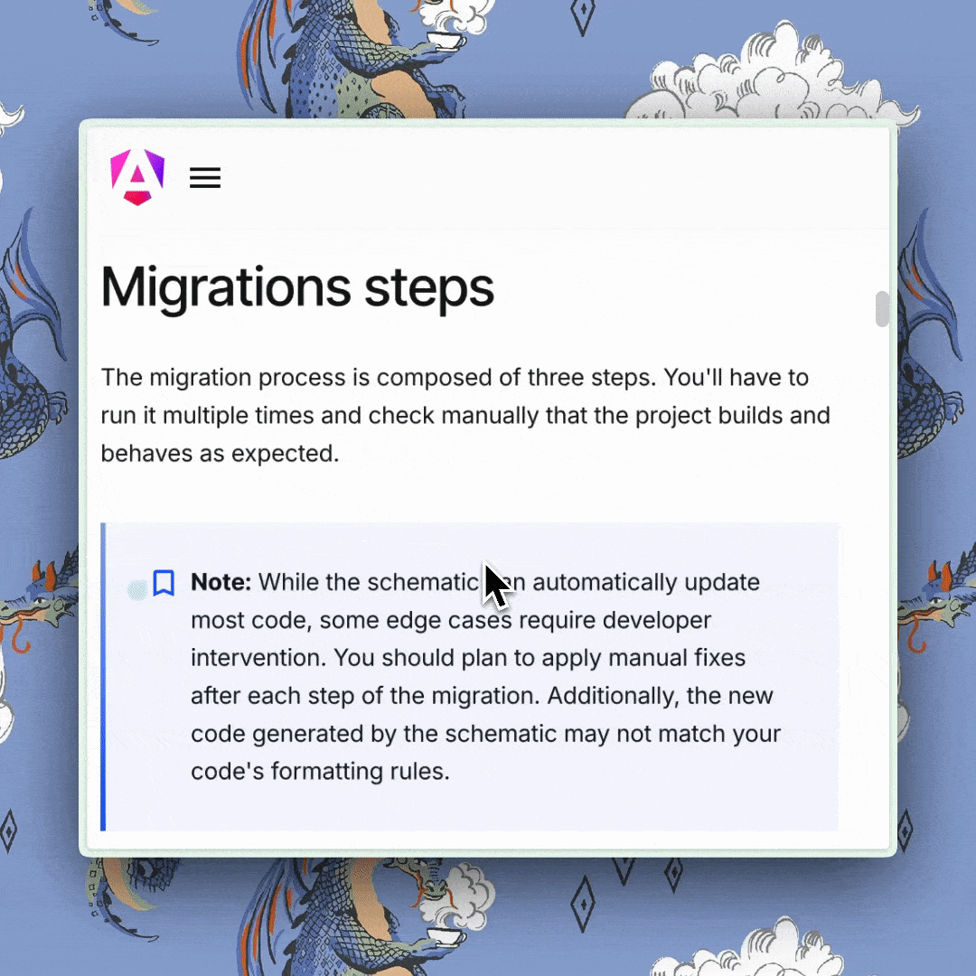 Angular Angular-migration-steps