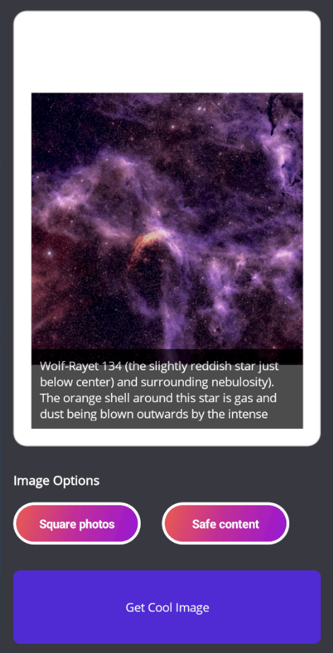 Getting only square images from the service Getting only square images from the service