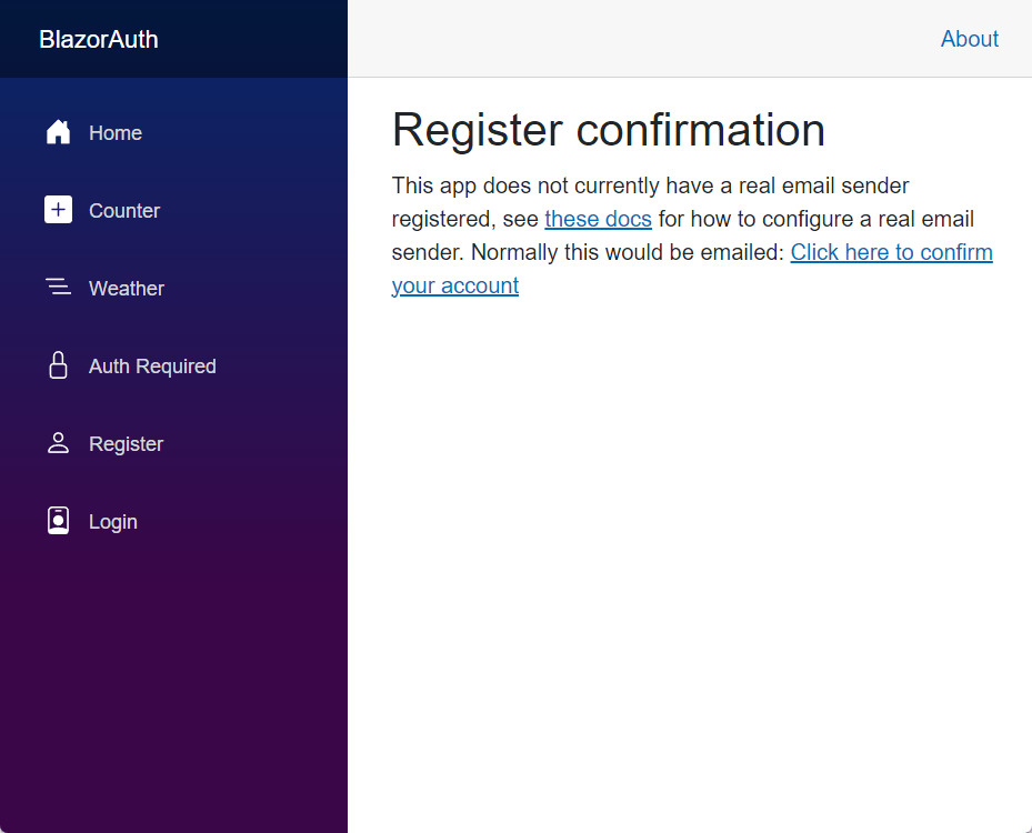 Message indicating that the user has registered successfully Message indicating that the user has registered successfully