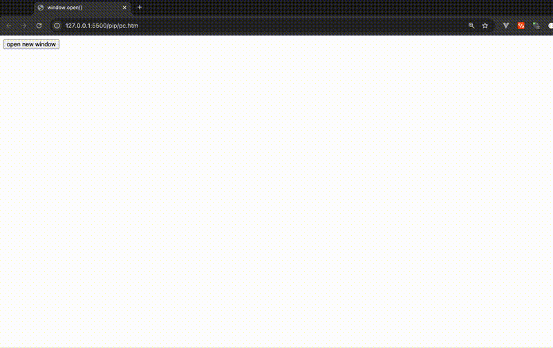 Creating a new tab