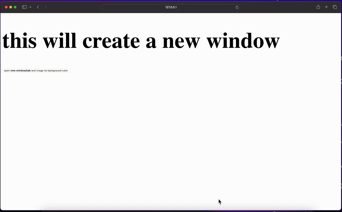 Create a new window