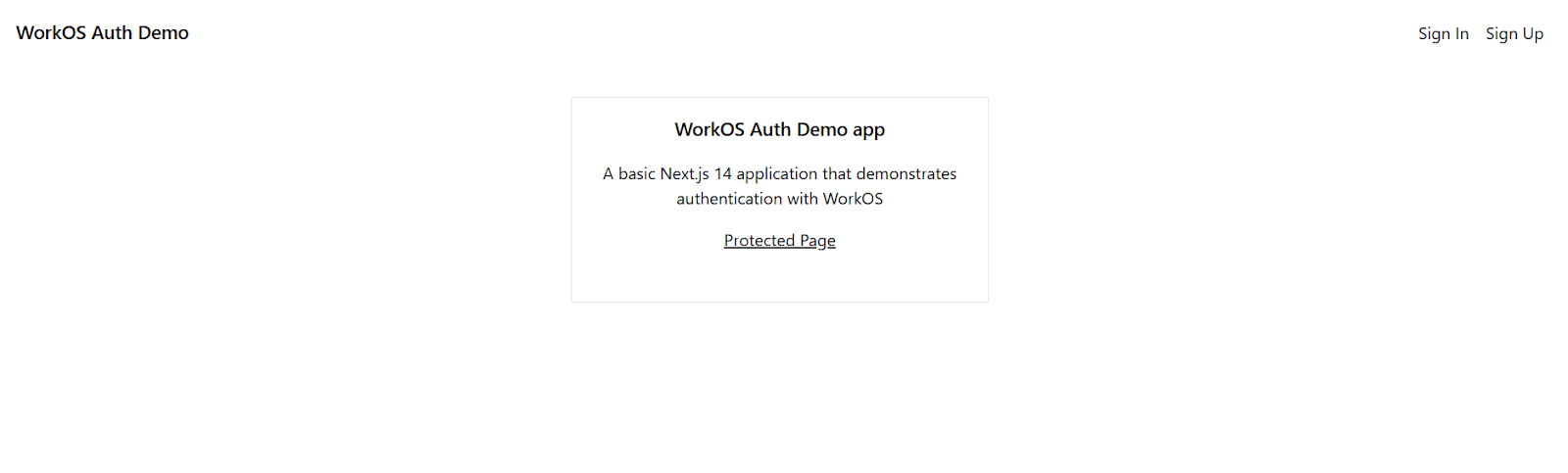 Demo app setup Demo app setup