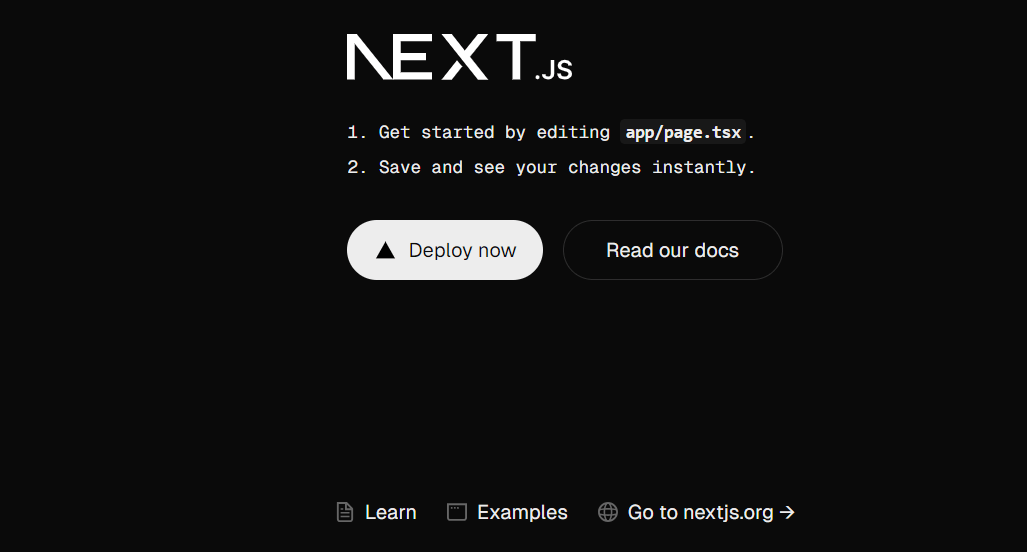 Next.js app Next.js app