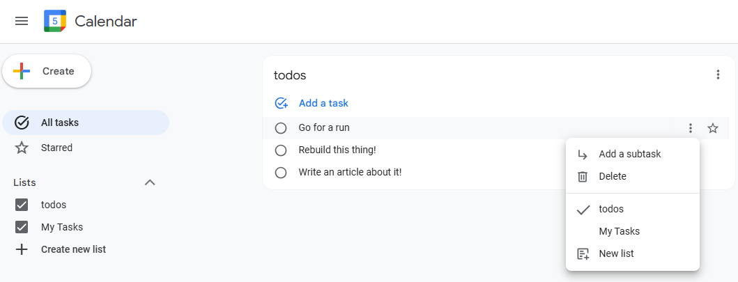 Google Tasks