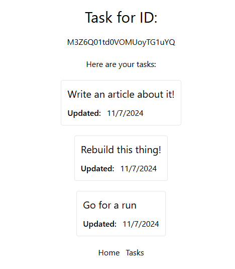 Task list
