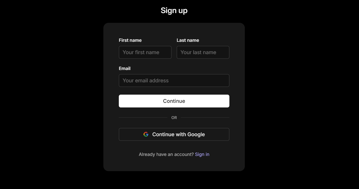 WorkOS AuthKit sign up WorkOS AuthKit sign up