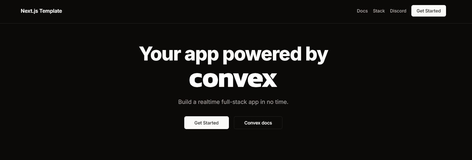 Convex-Next.js template Convex-Next.js template