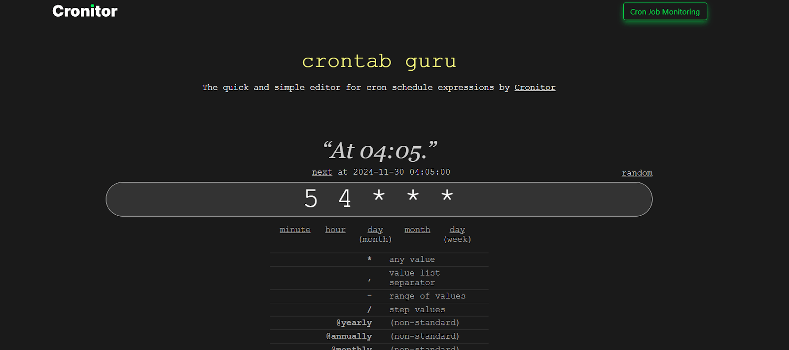 Crontab Guru Crontab Guru