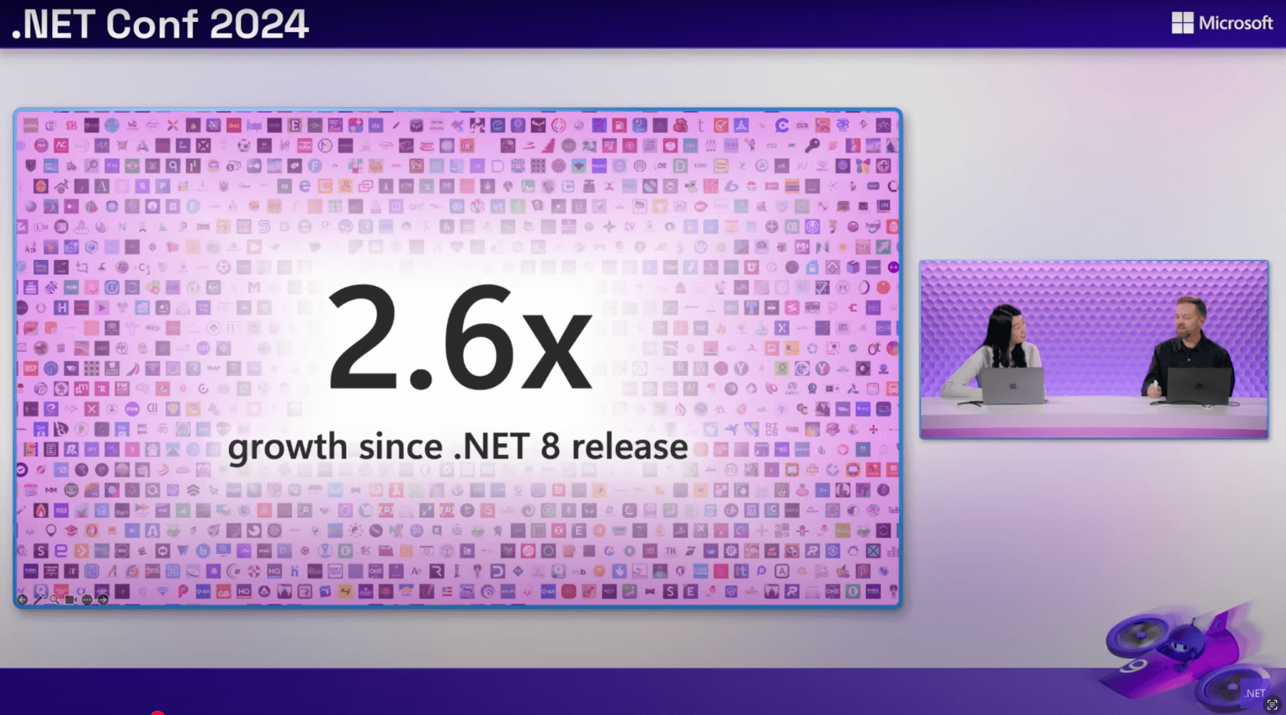 2.6x growth since .NET 8 release