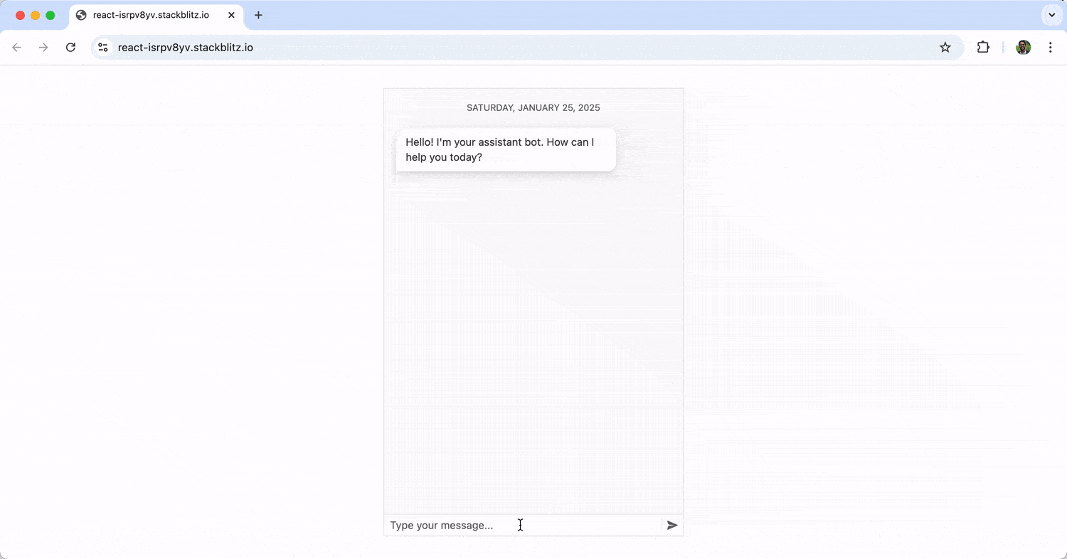 chat interaction