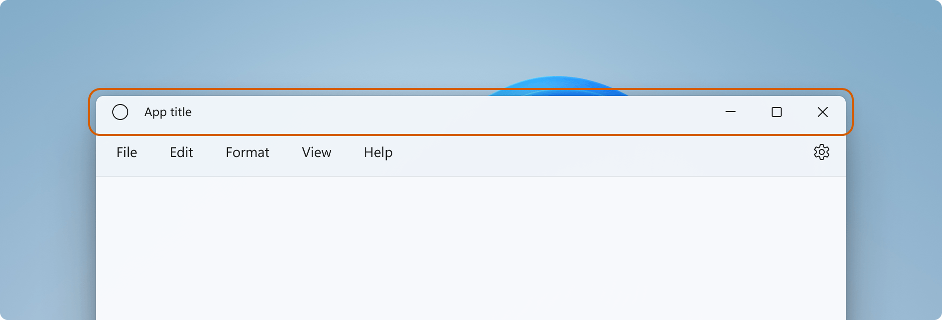 TitleBar Structure TitleBar Structure