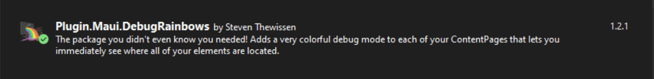 DebugRainbow NuGet Package DebugRainbow NuGet Package