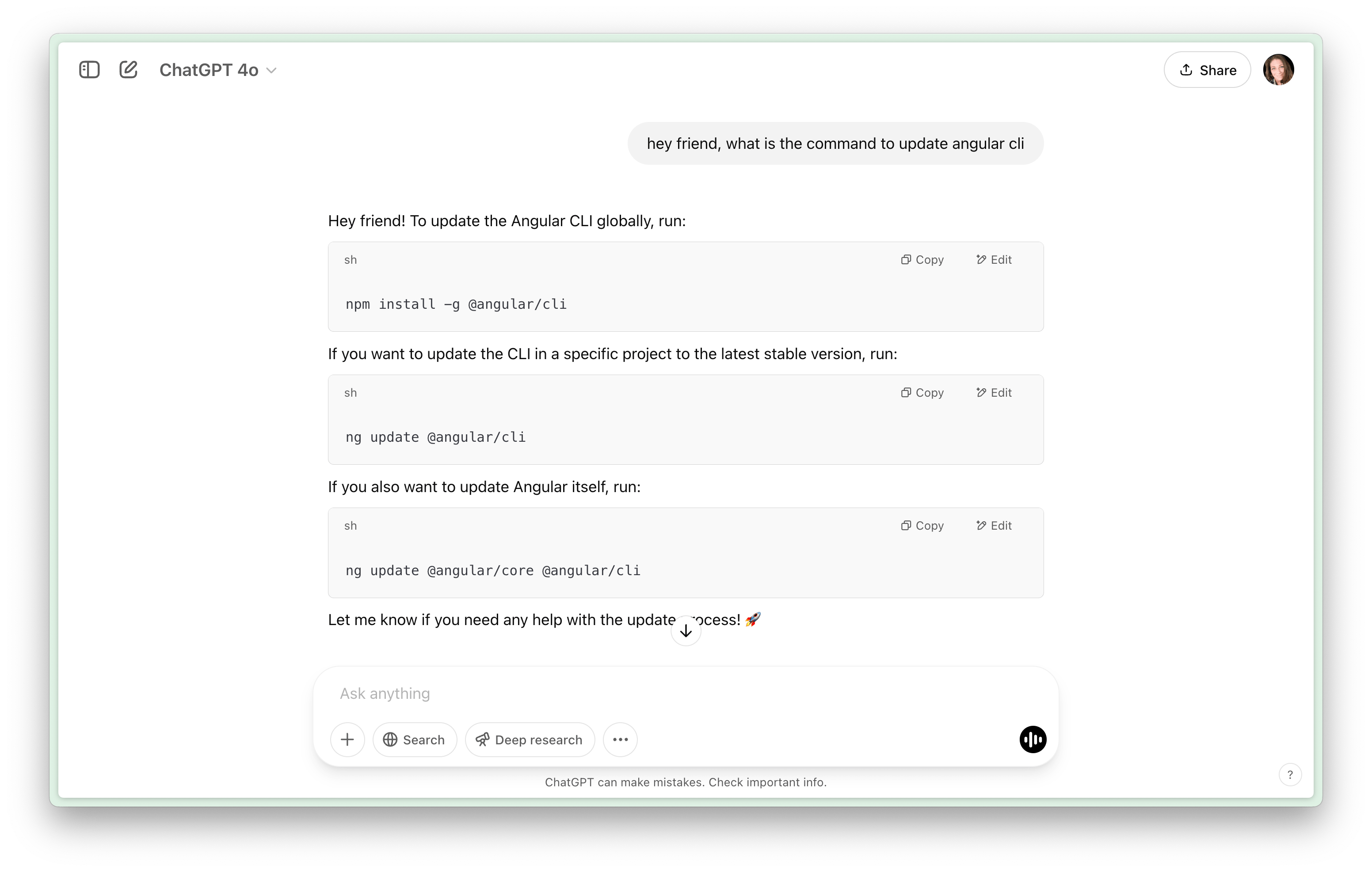 Me asking ChatGPT