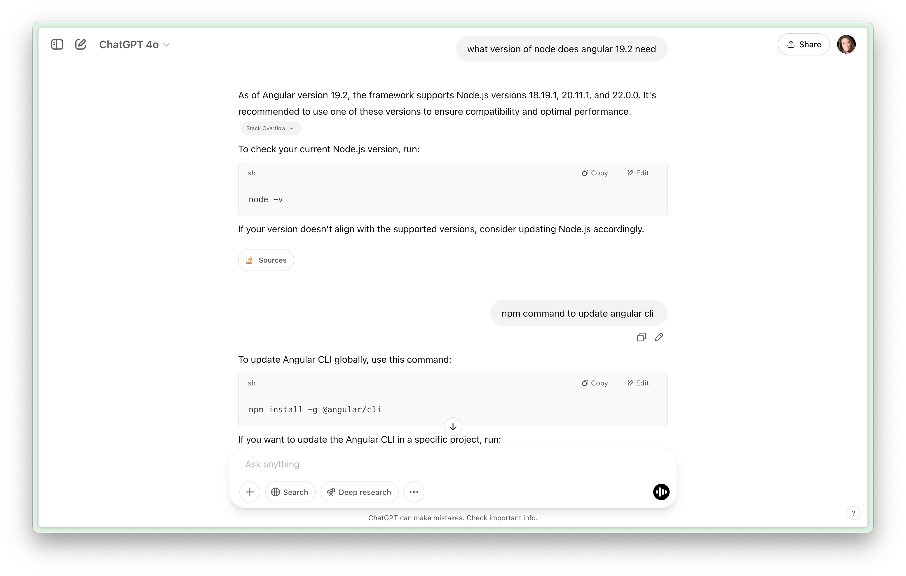 Me asking ChatGPT