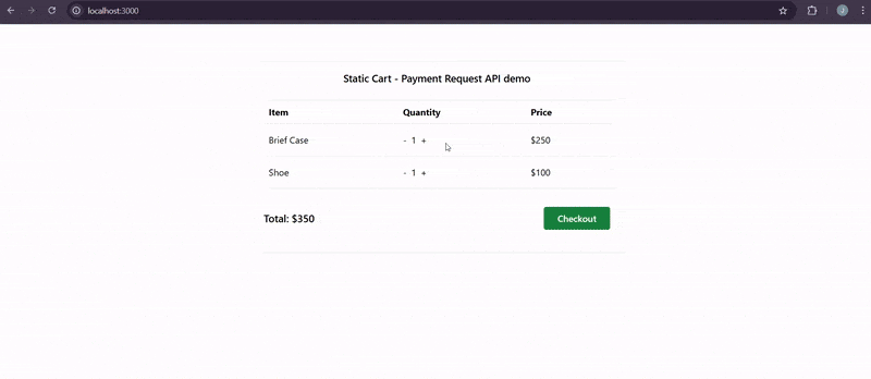 Integrating the Web Payment API Integrating the Web Payment API