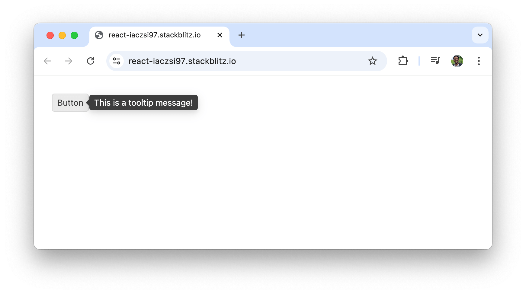 This is a tooltip message!