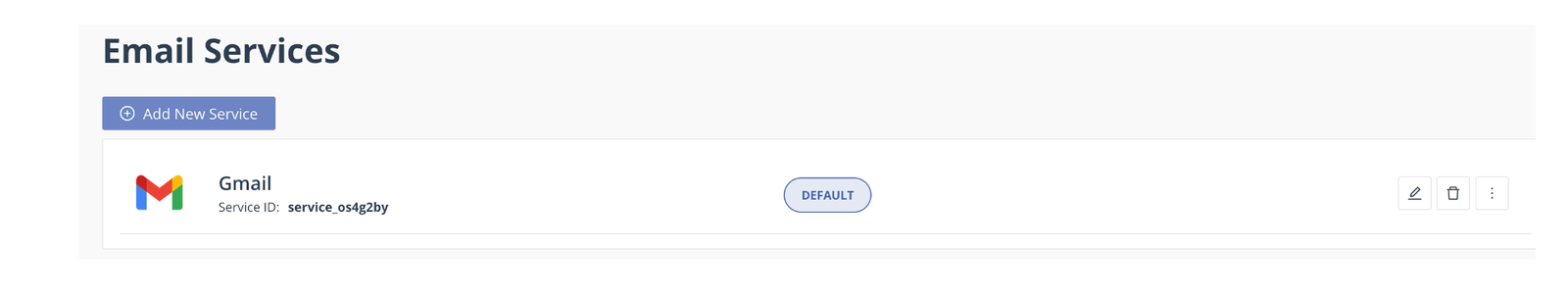 Created email service Created email service