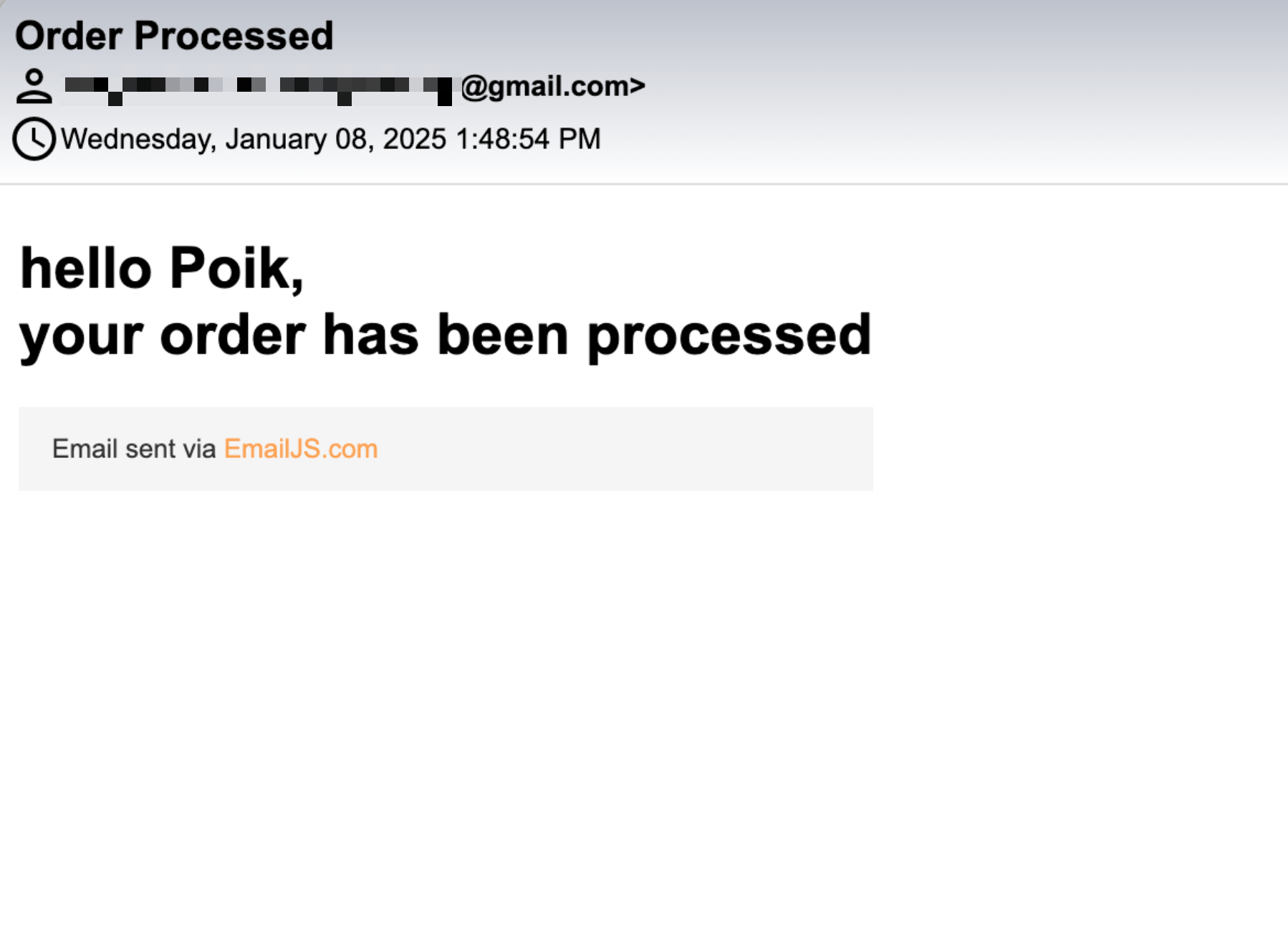 Worker sent email to users inbox Worker sent email to users inbox