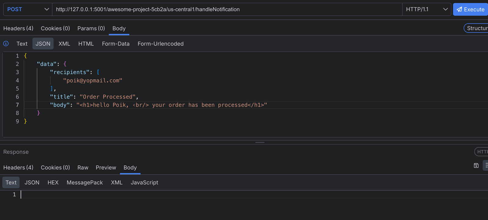 Enqueuing tasks from Fiddler Enqueuing tasks from Fiddler
