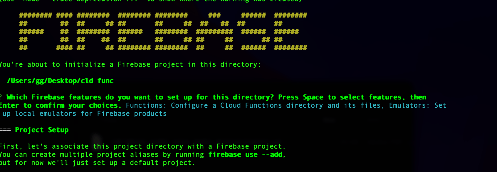 Initialize a Firebase project Initialize a Firebase project