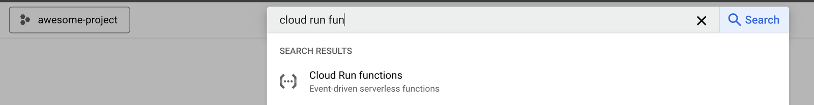 search for cloud run functions Search for cloud run functions