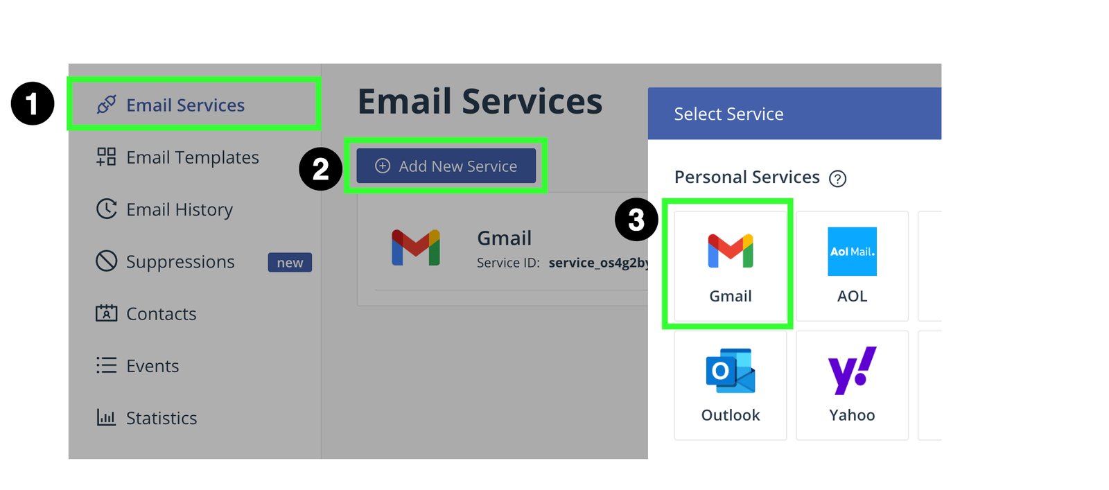 Set up service Set up service