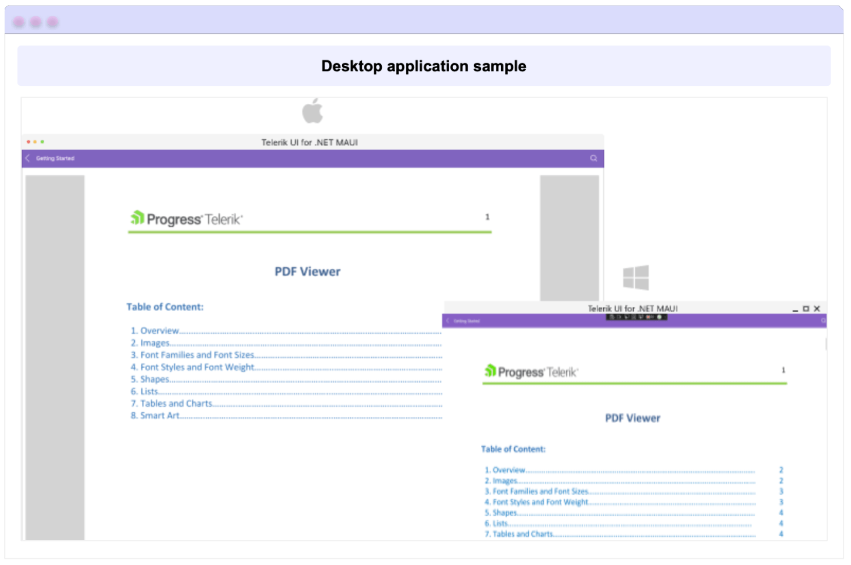 Desktop application sample Desktop application sample