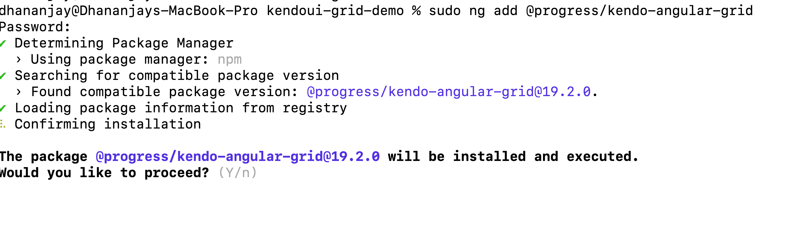 install angular grid
