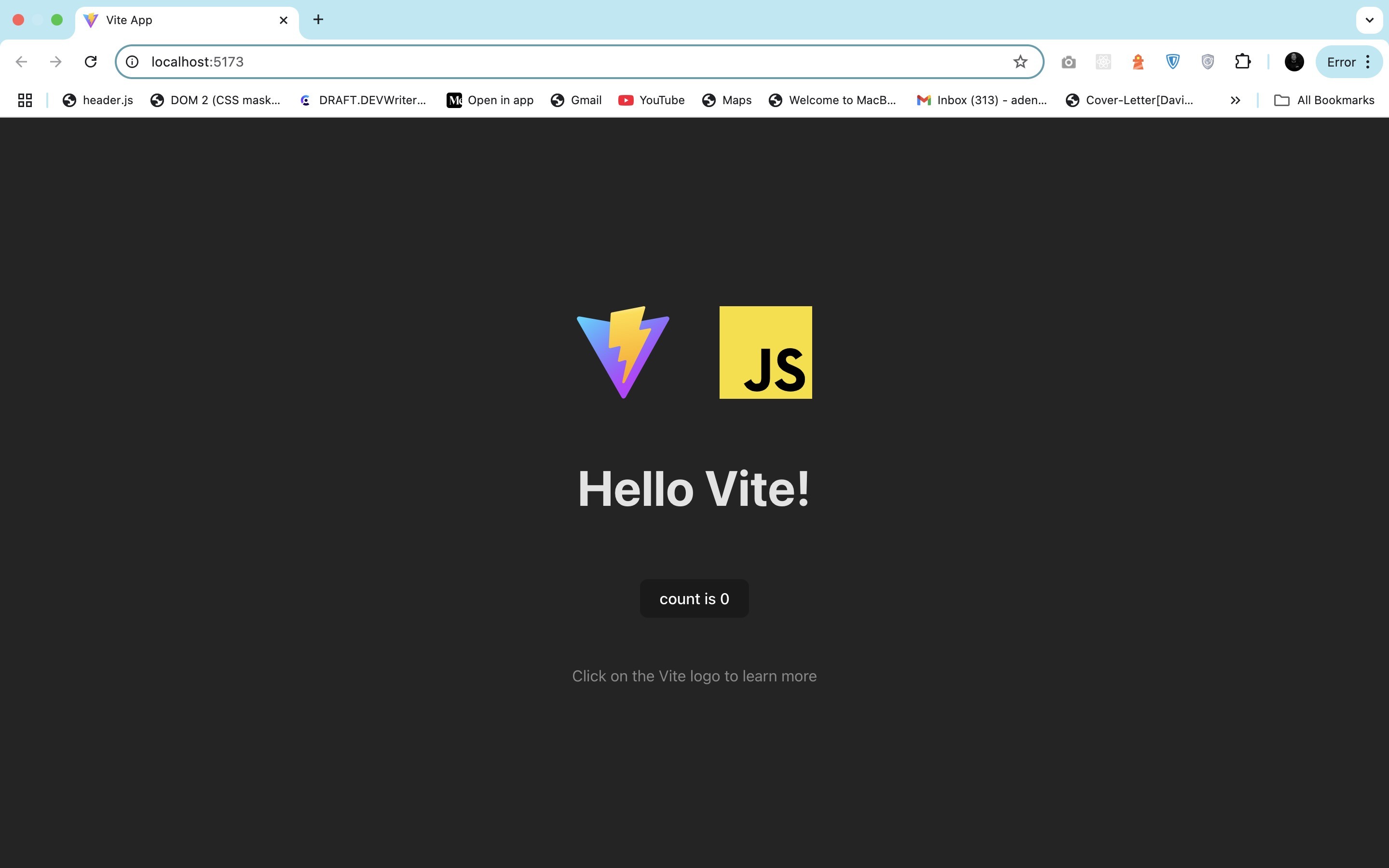 Vanilla JavaScript web project setup Setting up Vanilla JavaScript Project with Vite