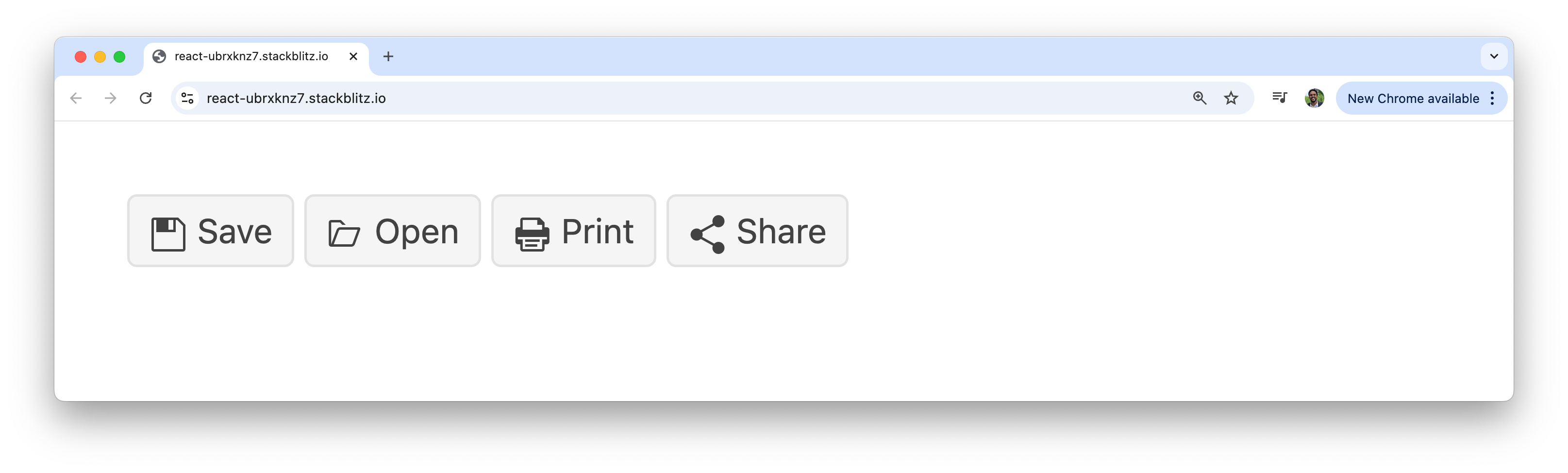 React icon basic toolbar
