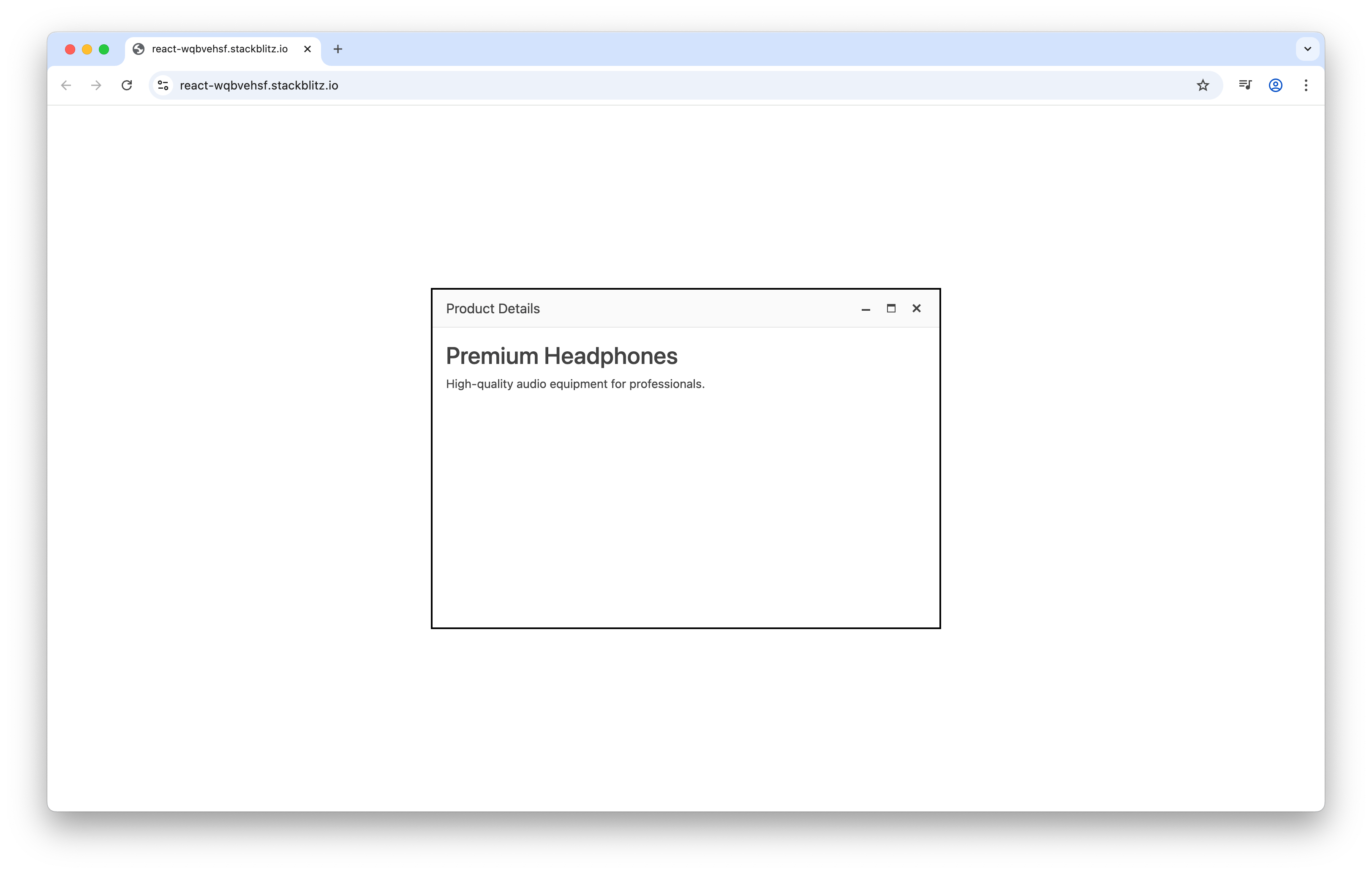 styled React window