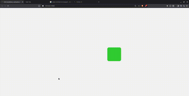 Moving box animation demonstrating play and pause Moving box animation demonstrating play and pause