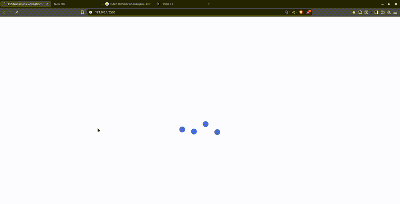 Staggered ball animations using delay Staggered ball animations using delay