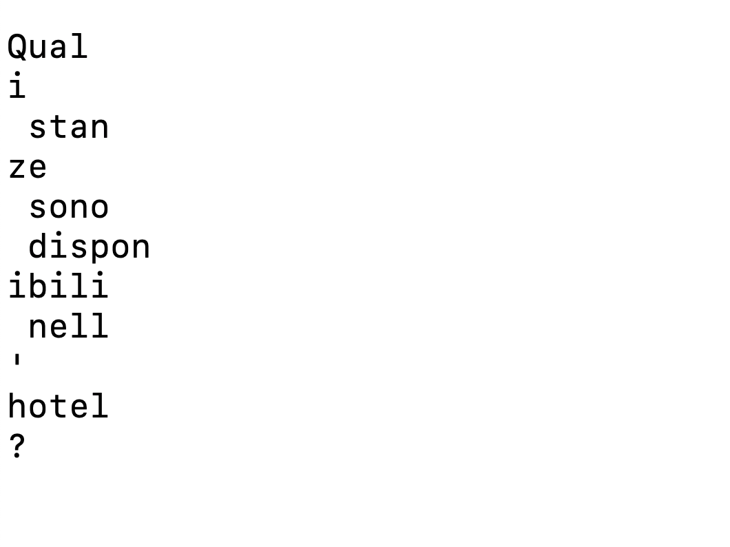 Text output