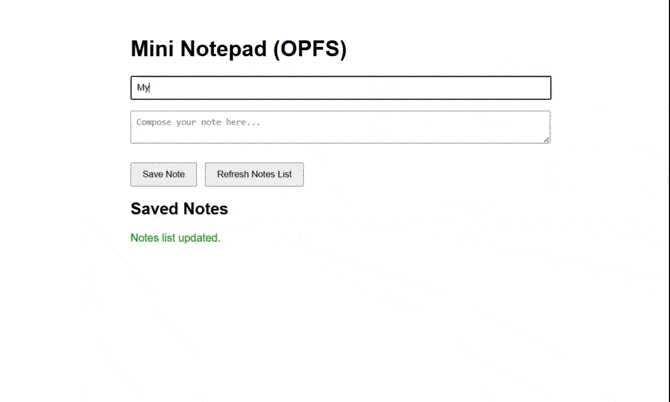 Saving note files in OPFS and listing them Saving note files in OPFS and listing them