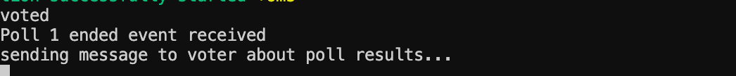Result from vote endpoint Result from vote endpoint
