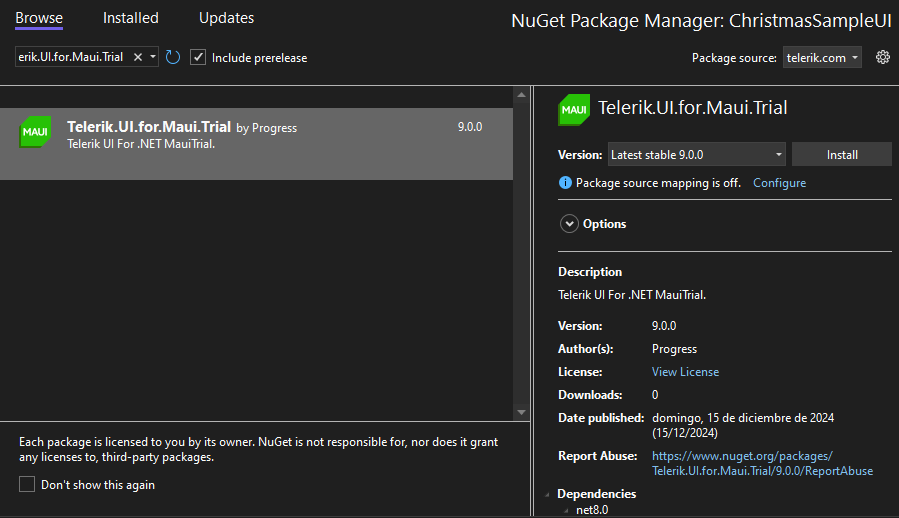 Telerik Installer