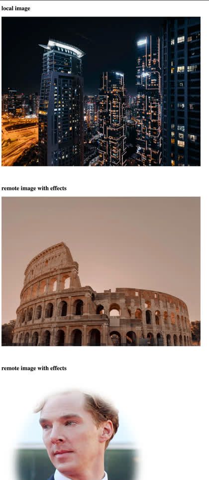 Working with local and remote images