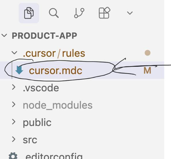 cursor.mdc in product-app - .cursor/rules