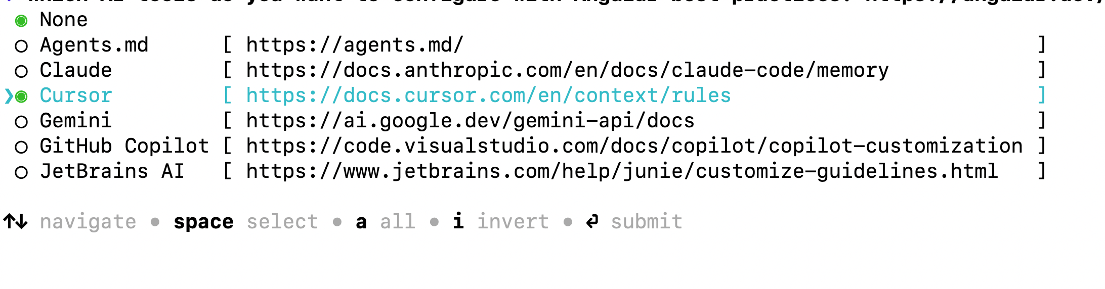 Cursor – http://docs.cursor.com/en/context/rules