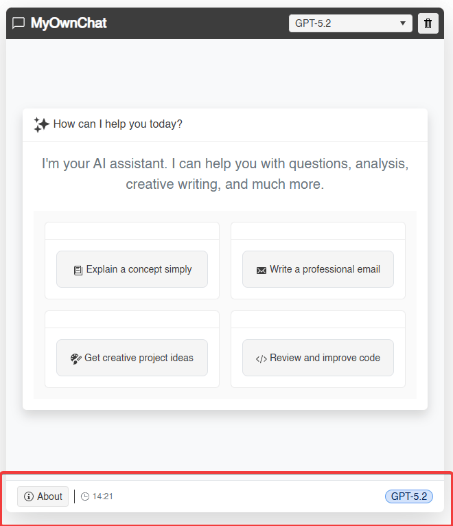 Implementing a toolbar in the chat application using the TelerikToolBar component