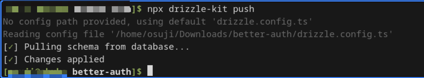 Drizzle configurations Drizzle configuration