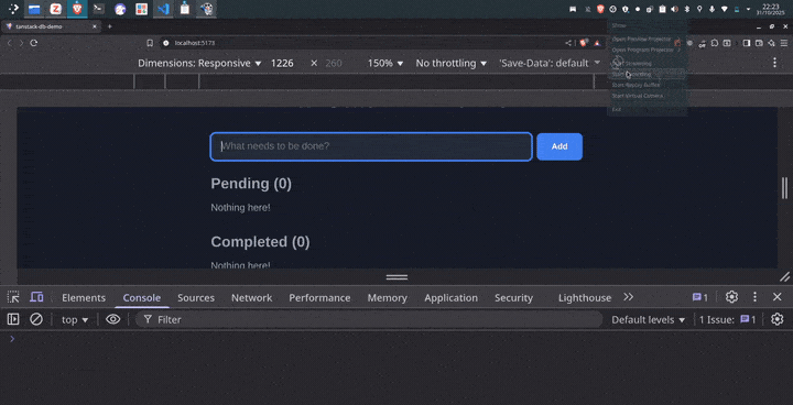 The UI doesn’t wait for the 1 second delay